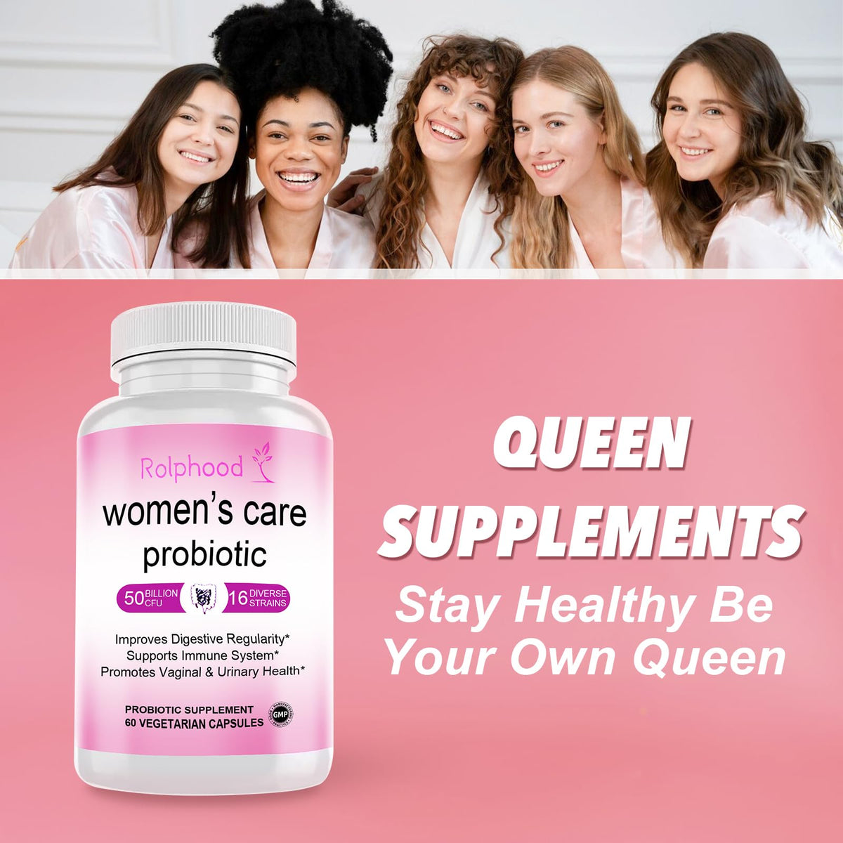 Rolphood Probiotique Vaginal capsules ouvertes montrant le contenu