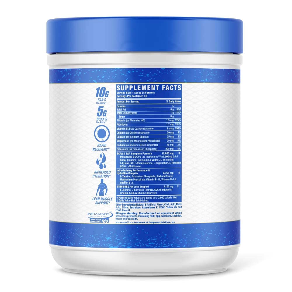 Ronnie Coleman Amino-Tone EAAs Poudre Cerise Limeade 660g avec mesure