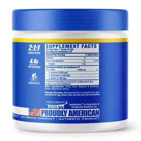 Ronnie Coleman BCAA XS 265g emballage arrière