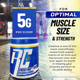 Ronnie Coleman Creatine-XS 358g en utilisation dans un smoothie