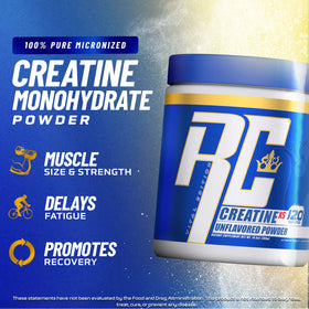 Ronnie Coleman Creatine-XS 358g poudre dans un verre