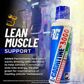 Ronnie Coleman L-Carnitine XS 3000 étiquette avec goût limonade rose