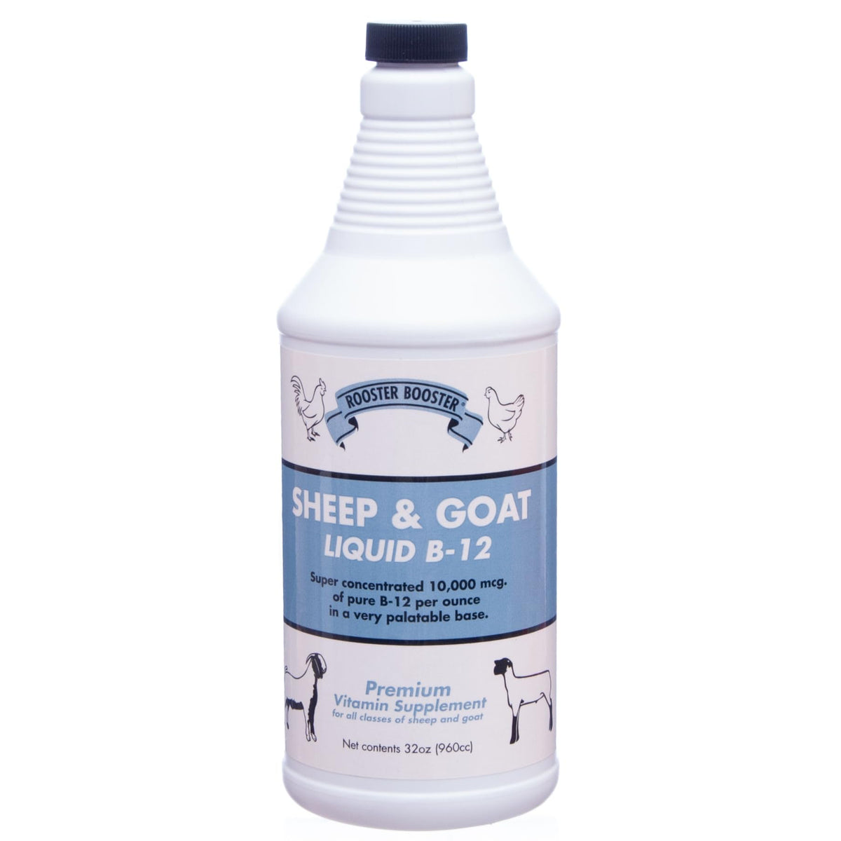 Rooster support B-12 Liquide 32 oz pour Moutons et Chèvres