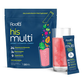 Root'd Poudre Multivitaminée pour Hommes paquet contenant 30 sachets