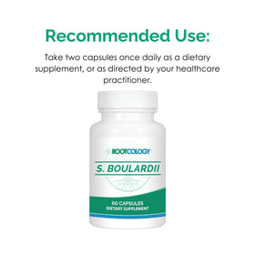 Rootcology S. Boulardii capsules avec un fond naturel