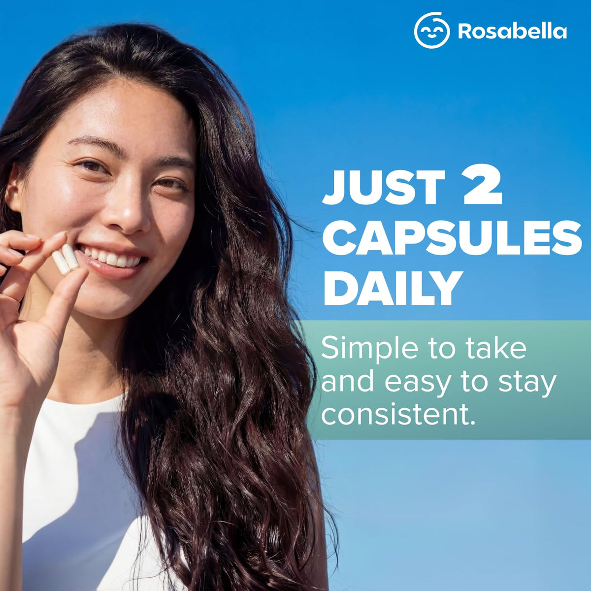 Rosabella Glutathione Liposomal 500mg gélules sur une table