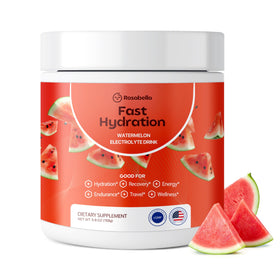 Rosabella Poudre d'Électrolytes 200g en pot de voyage