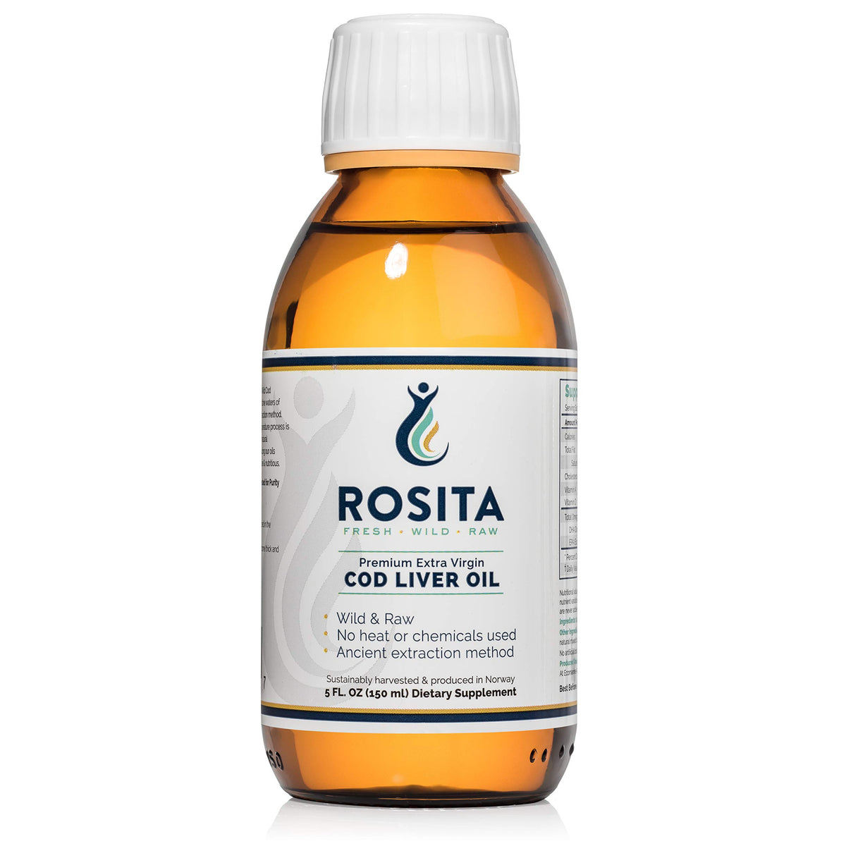 Rosita Huile de Foie de Morue Extra Vierge 249g vue de face