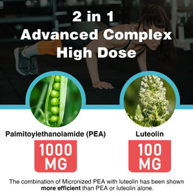 Rosmolo Palmitoylethanolamide 1000 mg + Luteolin 100 mg affichage des ingrédients