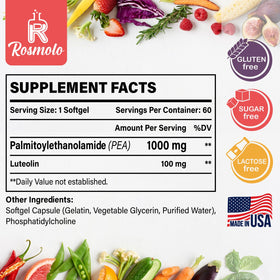 Rosmolo Palmitoylethanolamide 1000 mg + Luteolin 100 mg gélules