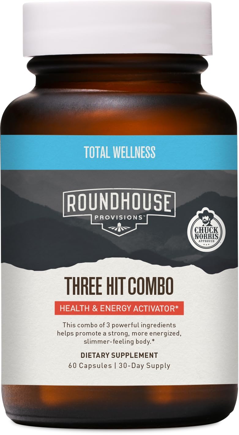 ROUNDHOUSE PROVISION Combo de trois ingrédients puissants 60 capsules vue de face
