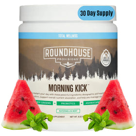 ROUNDHOUSE PROVISION Morning Kick Greens packaging front view