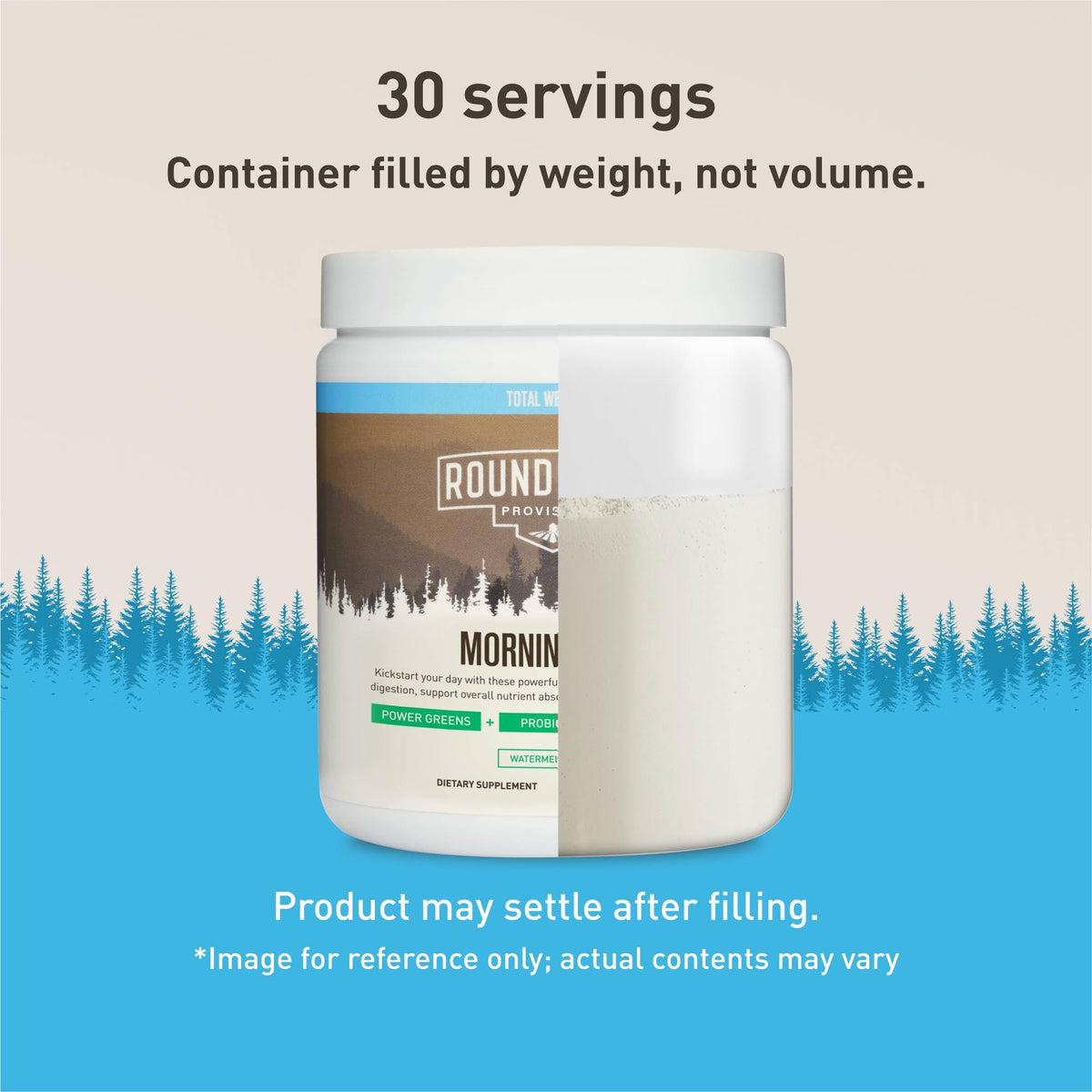 ROUNDHOUSE PROVISION Morning Kick Greens powder texture