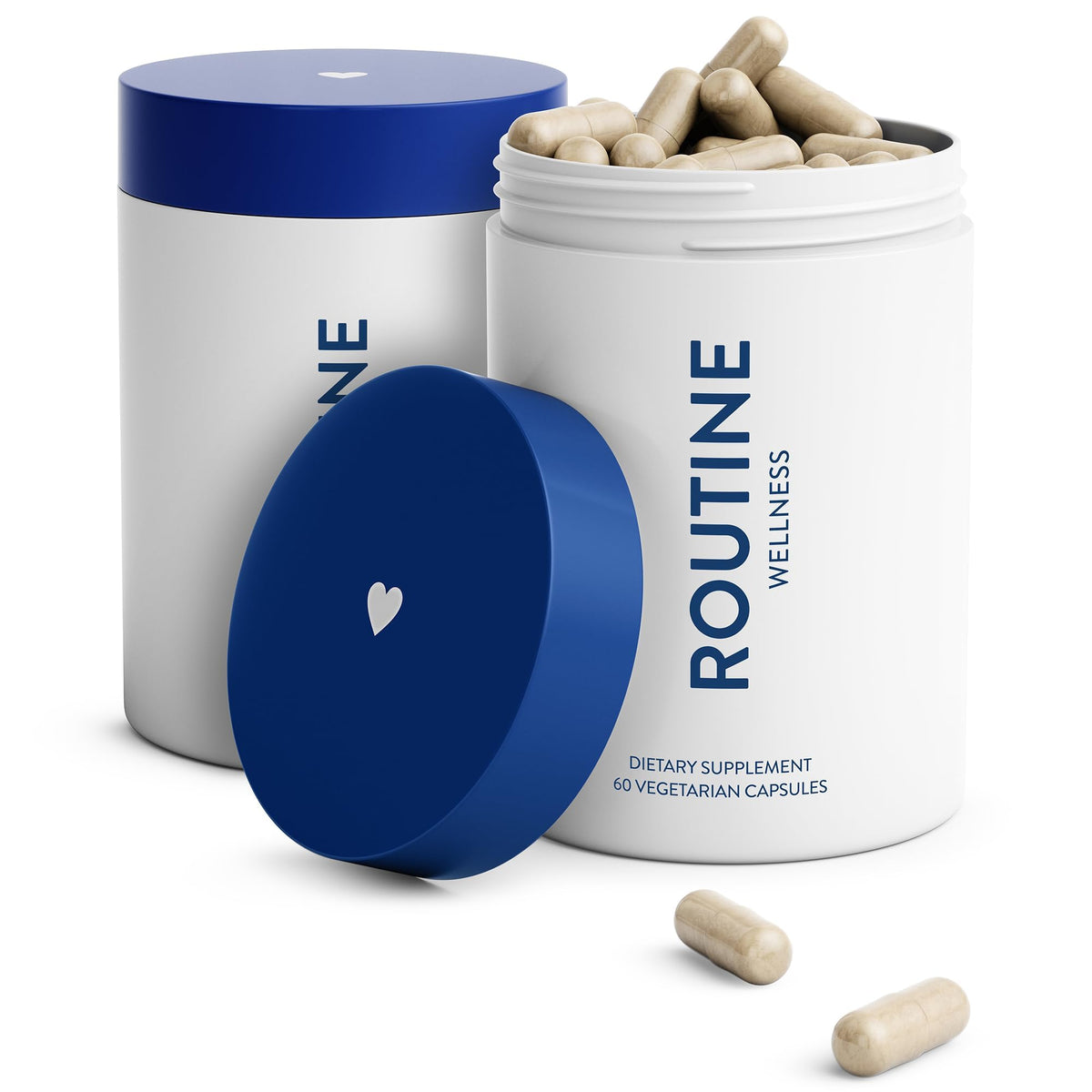 Routine Wellness complément alimentaire croissance cheveux 60 comprimés vue de face