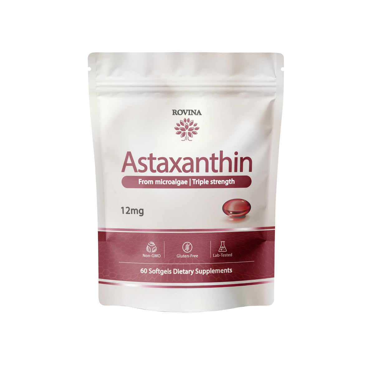 ROVINA Astaxanthin 12mg gélules paquet avant