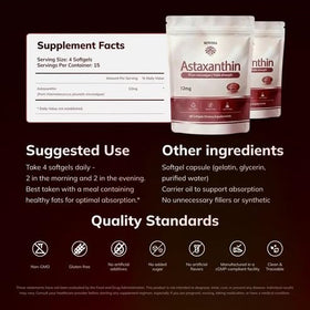 ROVINA Astaxanthin 12mg gélules sur table