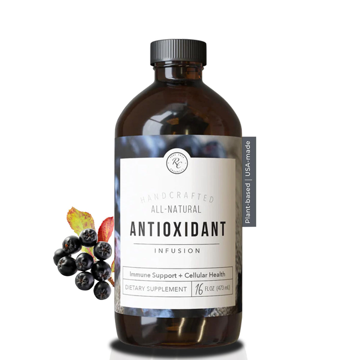 Rowe Casa Organics Infusion Antioxydante 473 ml avec baies aronia