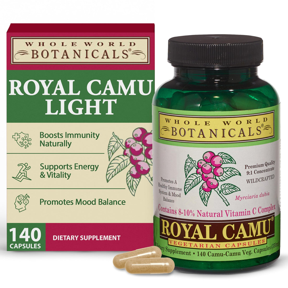 Royal Camu Whole World Botanicals 140 CT gélules vitamine C