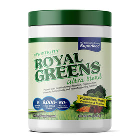 Royal Greens de New Vitality, poudre superaliment 381g vue de face