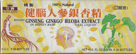 Royal King Extrait de Ginseng et Ginkgo Biloba 10 ml flacon avant