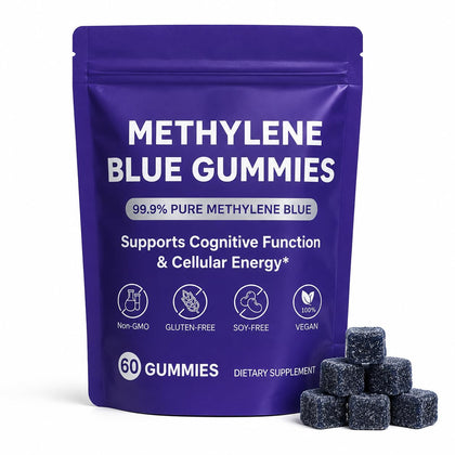 RQB Gummies Bleu de Méthylène 60 Comprimés vue de face