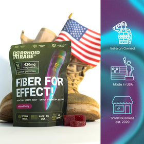 Rrhoid Rage Gummies de Fibre 60 Gummies Saveur Baies Mélangées avec d'autres compléments
