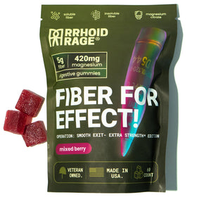 Rrhoid Rage Gummies de Fibre 60 Gummies Saveur Baies Mélangées vue de face