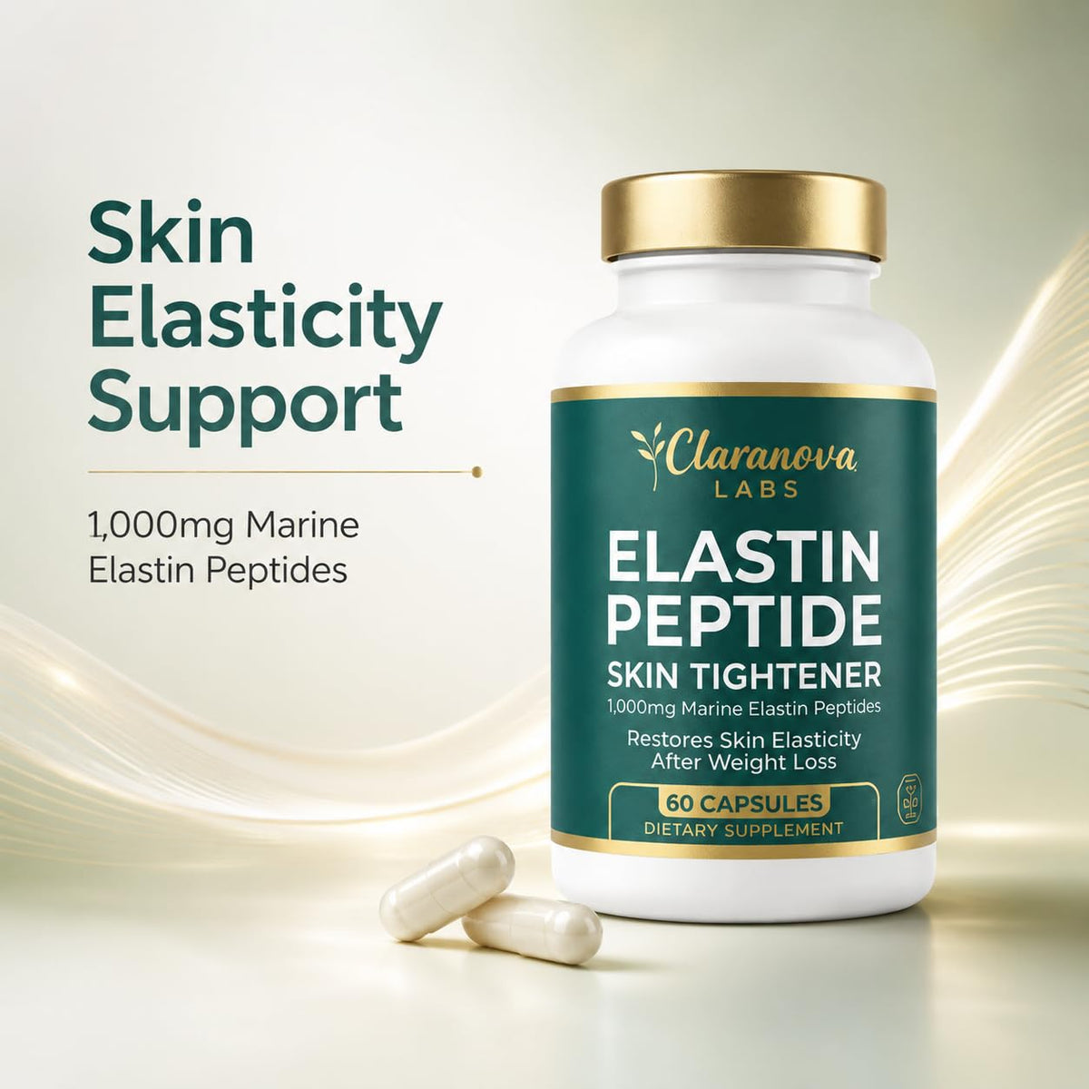 RTQSU Elastine Marine capsules sur une table