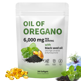 RTQSU Huile d'Origan 6000mg capsules vue de face