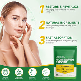 Ruduwu complément NAD, capsules dans une main