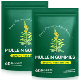 Ruduwu Gummies de Mullein paquet avant avec détails de composition