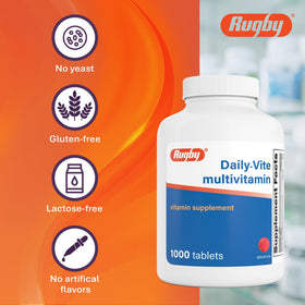 RUGBY LABORATORIES Daily-Vite 1000 comprimés avec des fruits