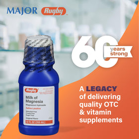 RUGBY LABORATORIES Lait de Magnésie 12 fl oz arrière
