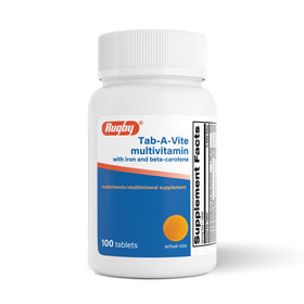 RUGBY LABORATORIES Multivitamines Tab-A-Vite 100 comprimés vue avant