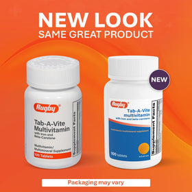 RUGBY LABORATORIES Multivitamines Tab-A-Vite comprimé sur une surface