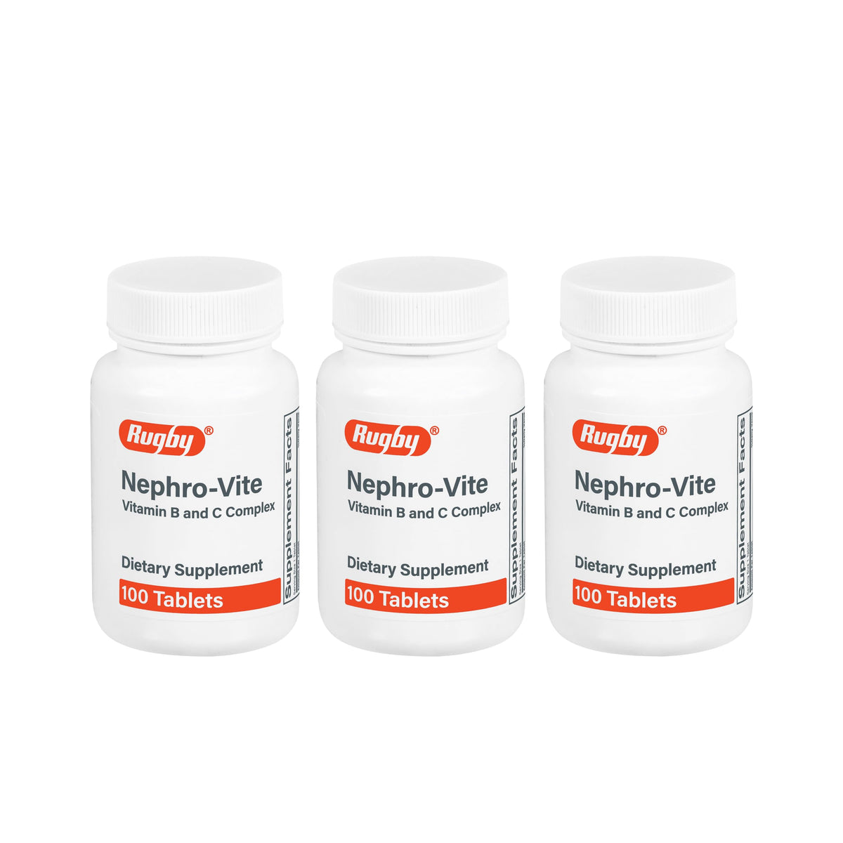 RUGBY LABORATORIES Nephro-Vite comprimés de vitamines B et C avant