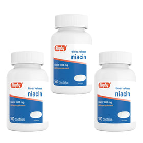 RUGBY LABORATORIES Niacine 1000mg Captabs boîte vue de face
