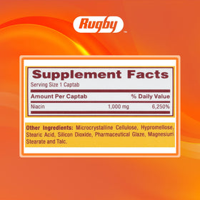 RUGBY LABORATORIES Niacine 1000mg Captabs dans un environnement de vie active