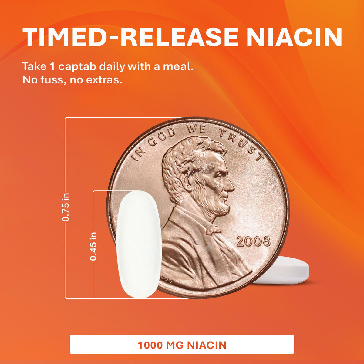 RUGBY LABORATORIES Niacine 1000mg Captabs emballage
