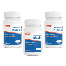 RUGBY LABORATORIES Niacine 500mg 100 Tablettes vue avant