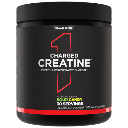 Rule 1 Proteins Charged Creatine pot de 331g vue de face