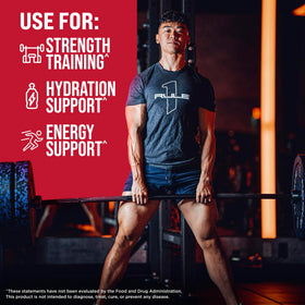 Rule 1 Proteins Charged Creatine pot ouvert avec poudre visible