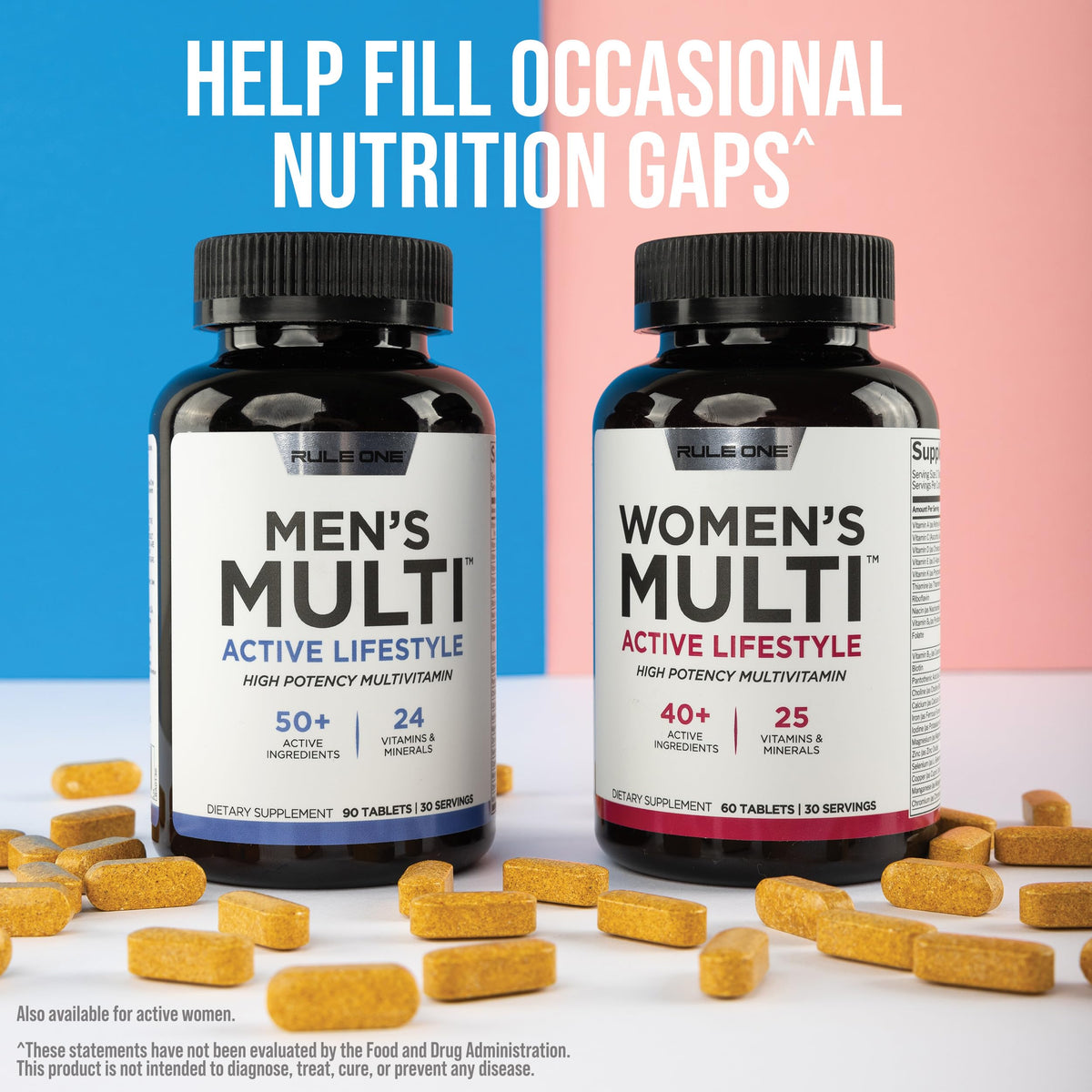 Rule 1 Proteins Complément Alimentaire Multi-Vitamines 90 Tablettes en utilisation quotidienne