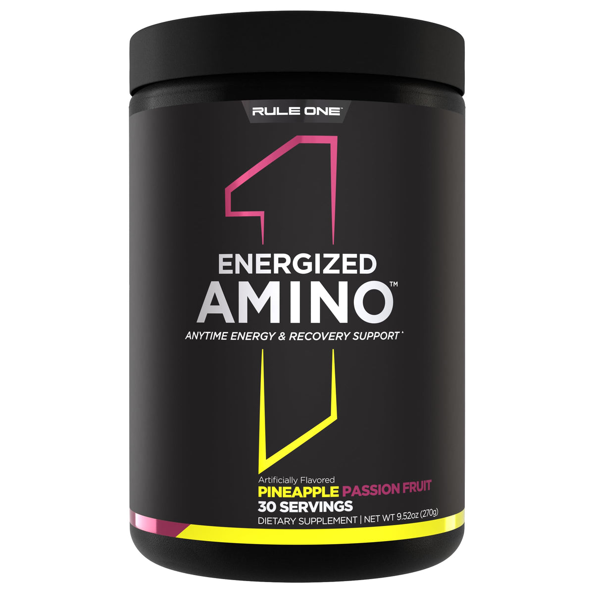 Rule 1 Proteins Energized Amino Ananas Passion front view