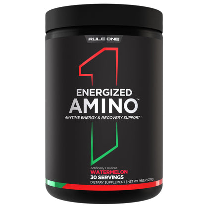 Rule 1 Proteins Energized Amino Framboise 370g vue de face