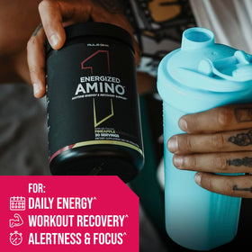 Rule 1 Proteins Energized Amino Orange Clémentine vue latérale