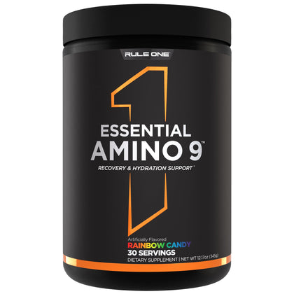 Rule 1 Proteins Essential Amino 9 Rainbow Candy 30 servings front view
