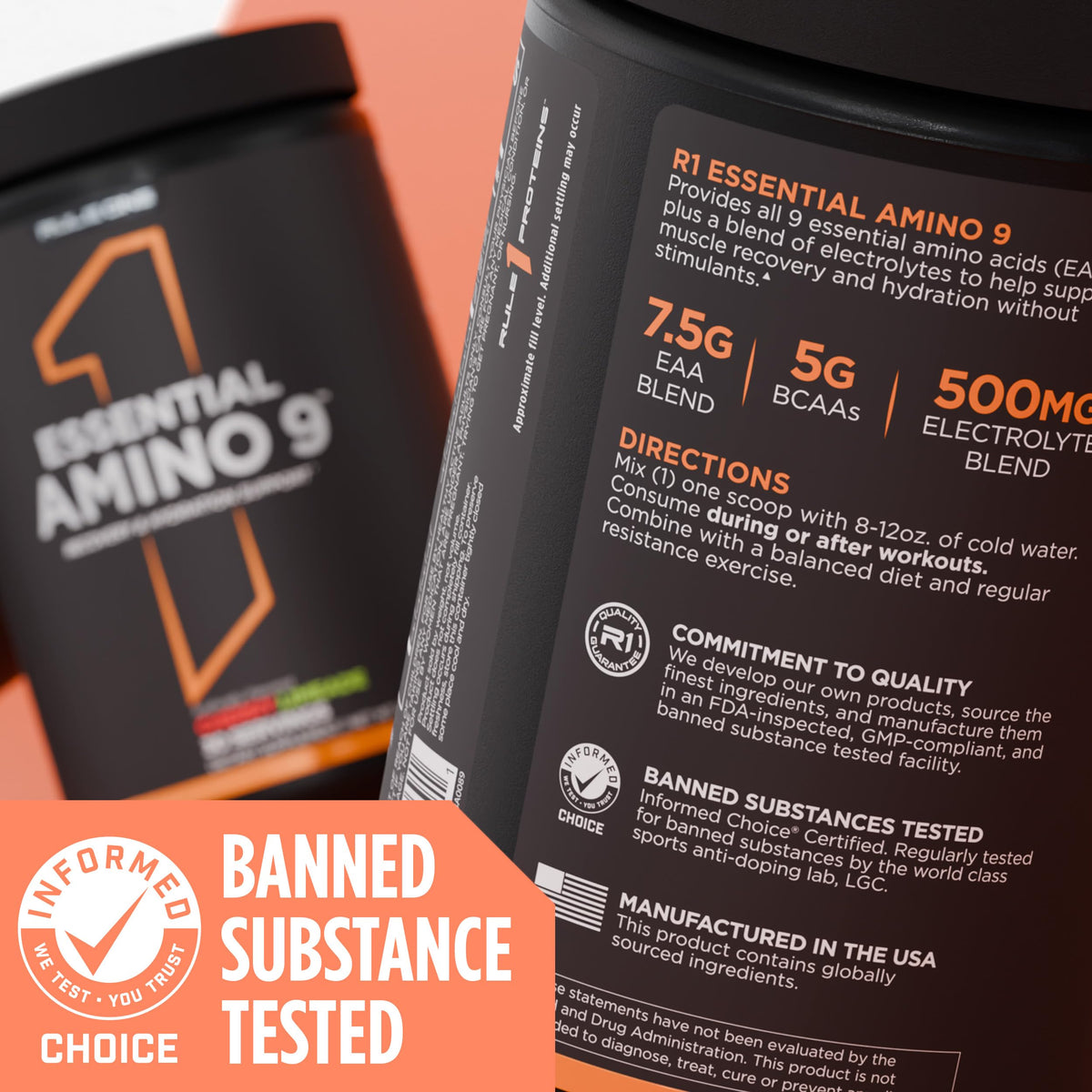 Rule 1 Proteins Essential Amino 9 sur une table de gym