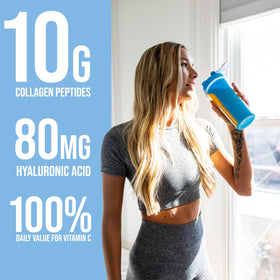Rule 1 Proteins Peptides de Collagène 640g arrière avec informations nutritionnelles
