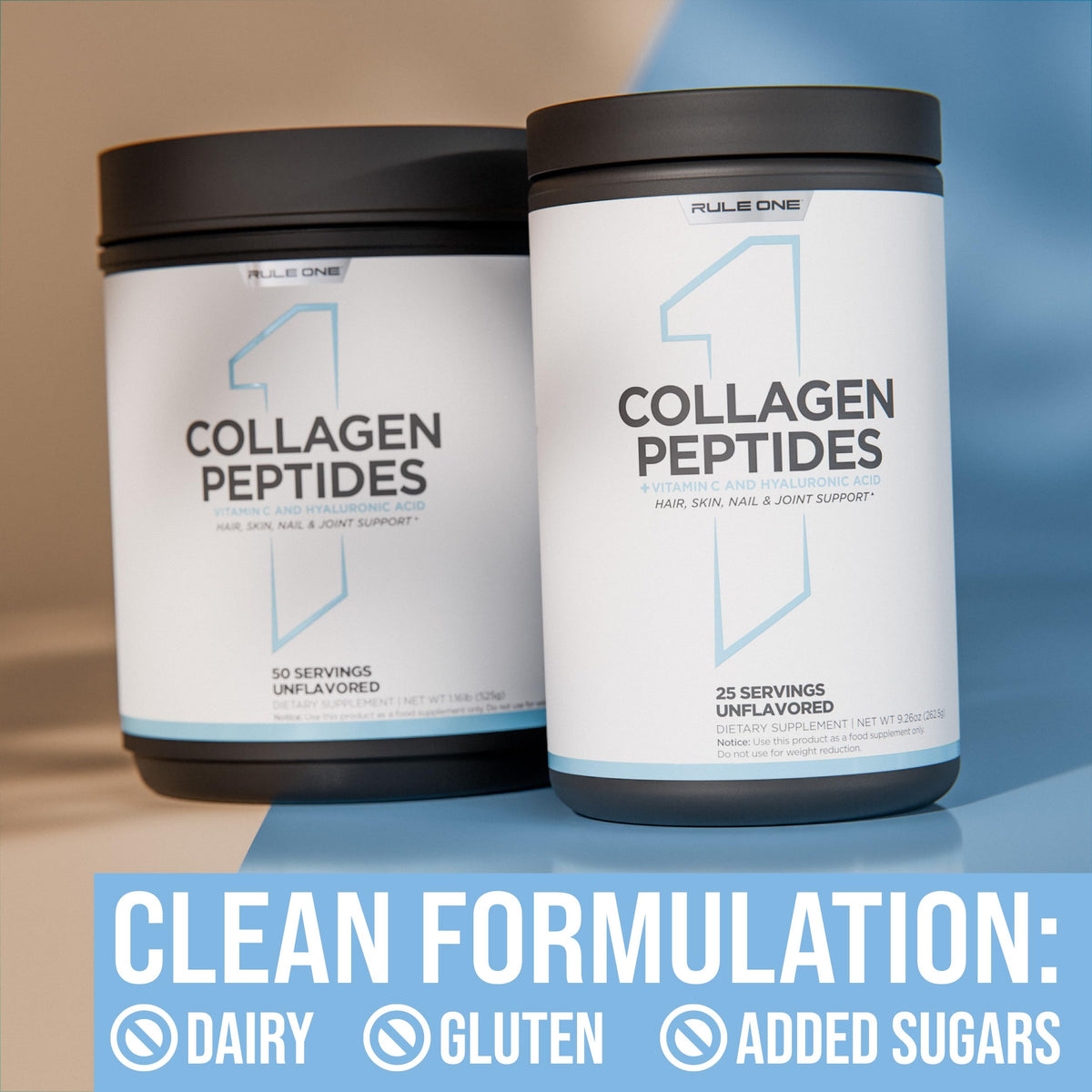 Rule 1 Proteins Peptides de Collagène 640g avec cuillère doseuse